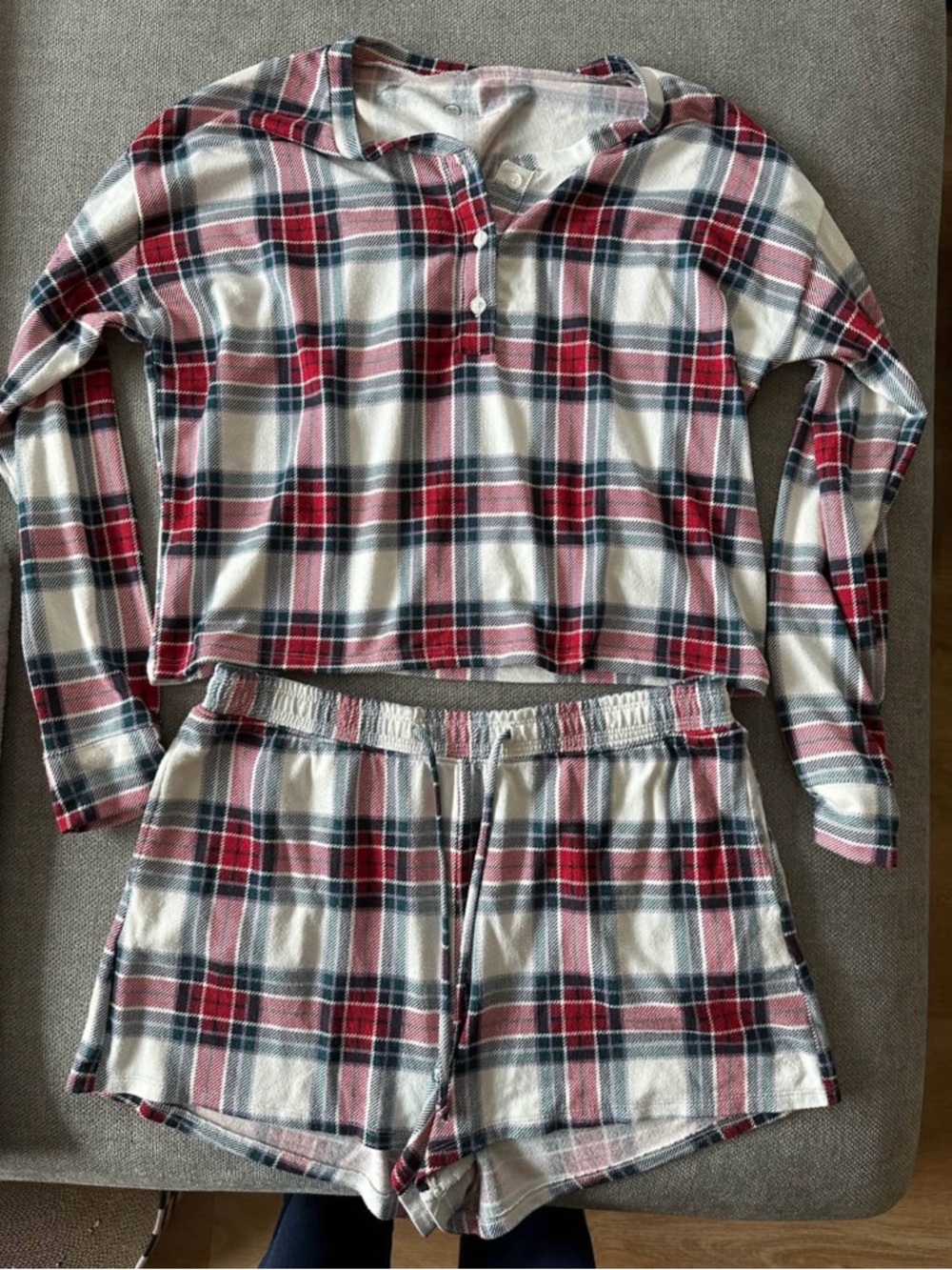 Gilly Hicks/Hollister Plaid Pajama Set